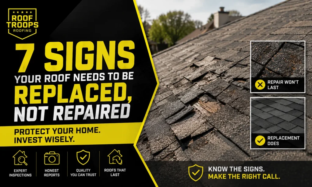 7 Signs Your Roof Needs to Be Replaced Not Repaired