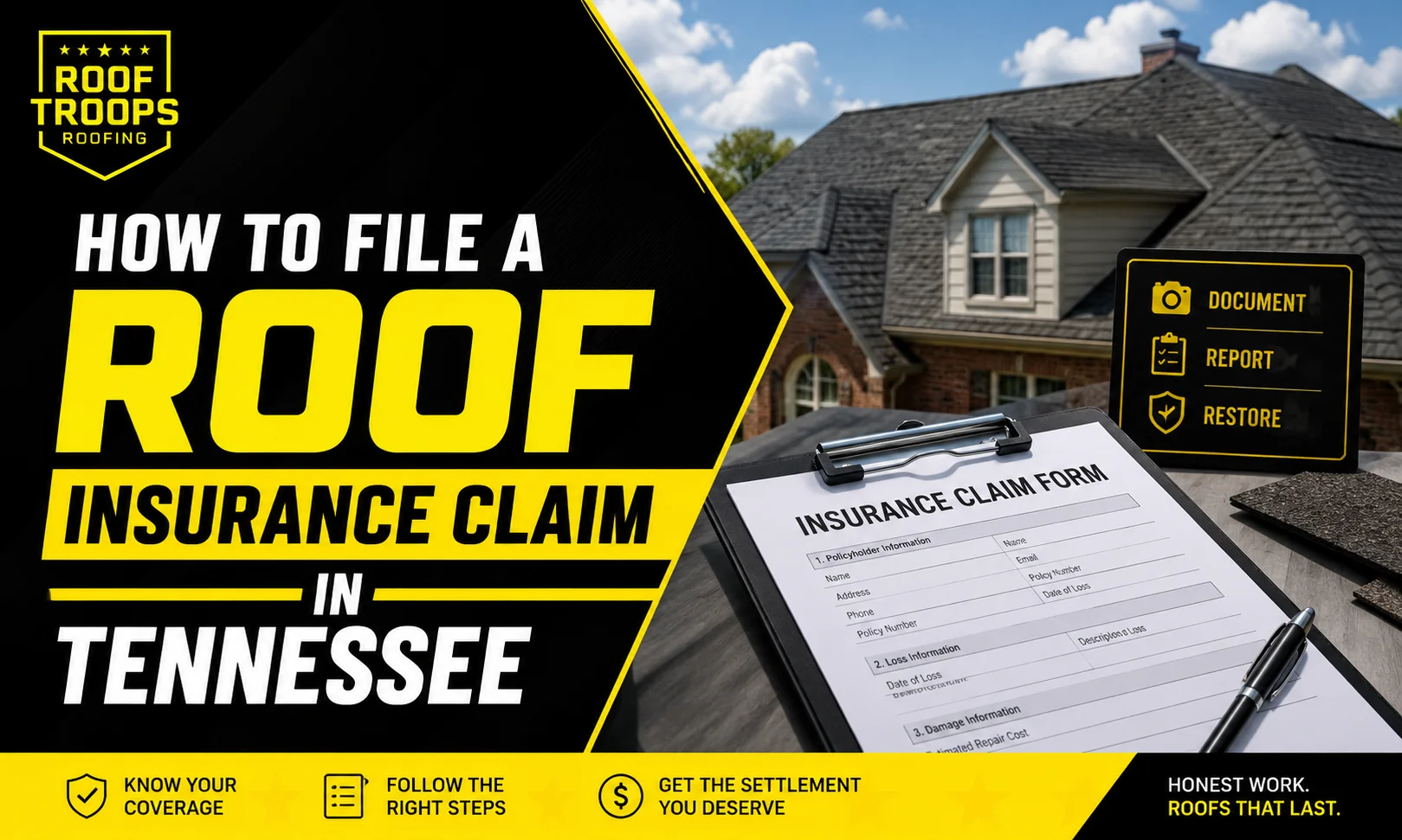 How to File a Roof Insurance Claim in Tennessee