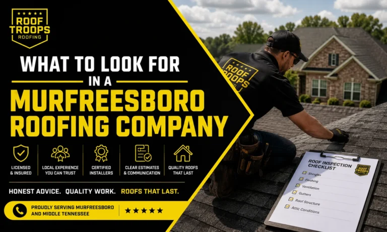 What to Look for in a Murfreesboro Roofing Company 1